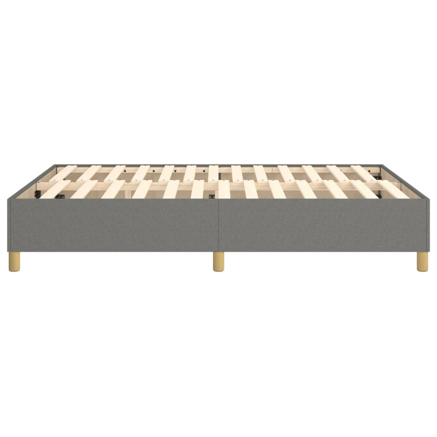 Boxspringframe Stof Donkergrijs 140 x 190 cm 35 cm