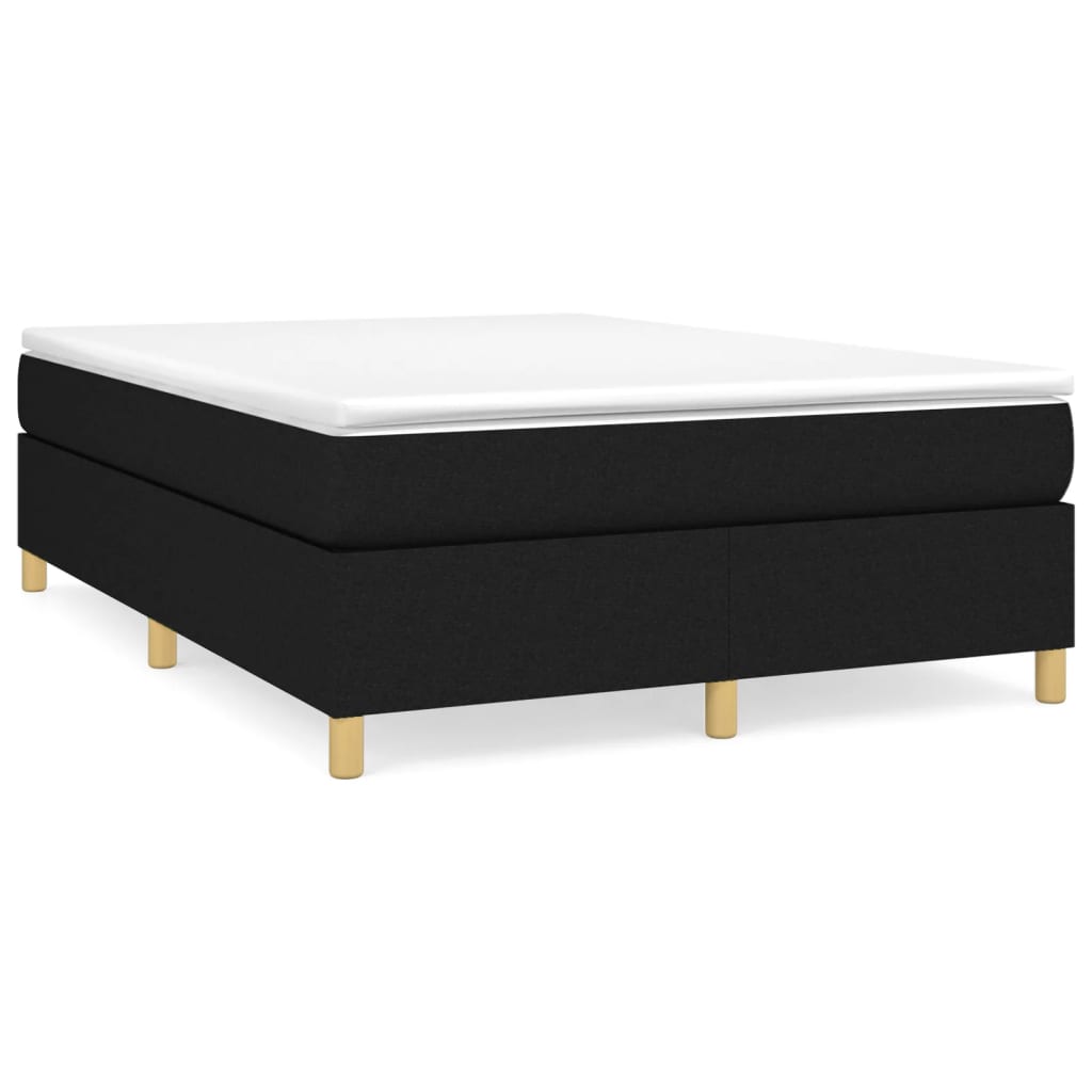 Boxspringframe Stof Zwart 140 x 190 cm 35 cm