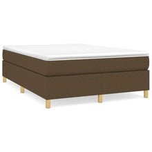 Boxspringframe stof donkerbruin 140x190 cm 140 x 190 cm 35 cm
