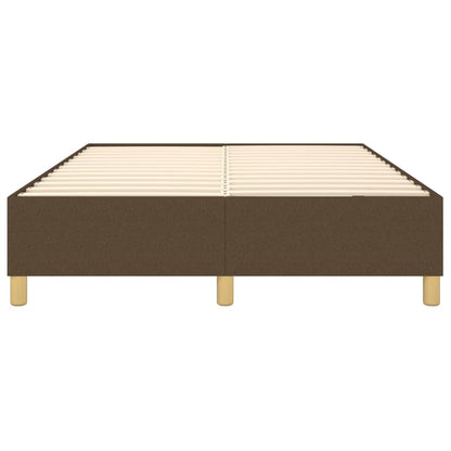 Boxspringframe stof donkerbruin 140x190 cm 140 x 190 cm 35 cm