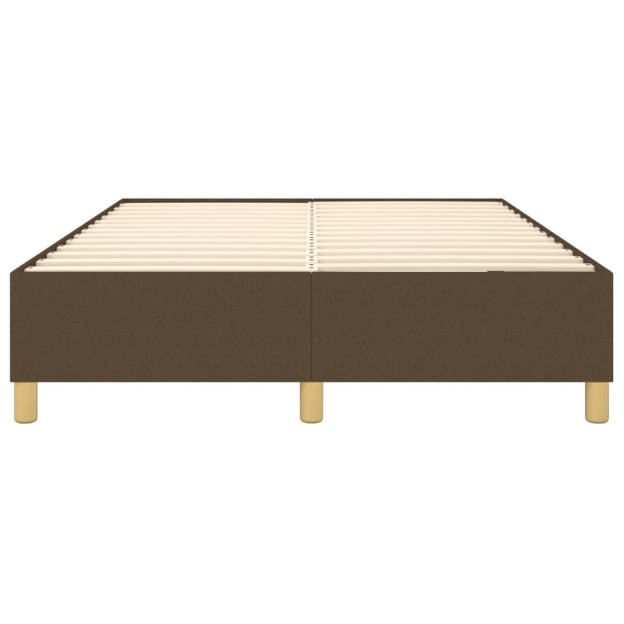 Boxspringframe stof donkerbruin 140x190 cm 140 x 190 cm 35 cm