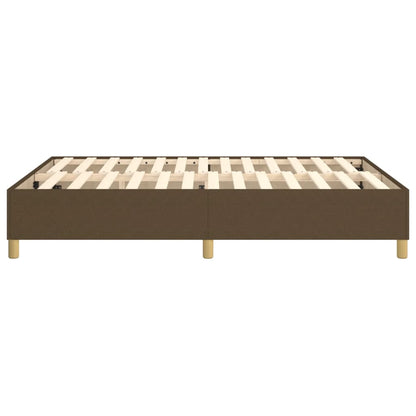 Boxspringframe stof donkerbruin 140x190 cm 140 x 190 cm 35 cm