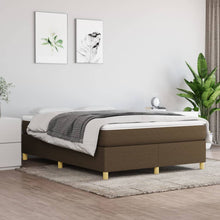 Boxspringframe stof donkerbruin 140x190 cm 140 x 190 cm 35 cm