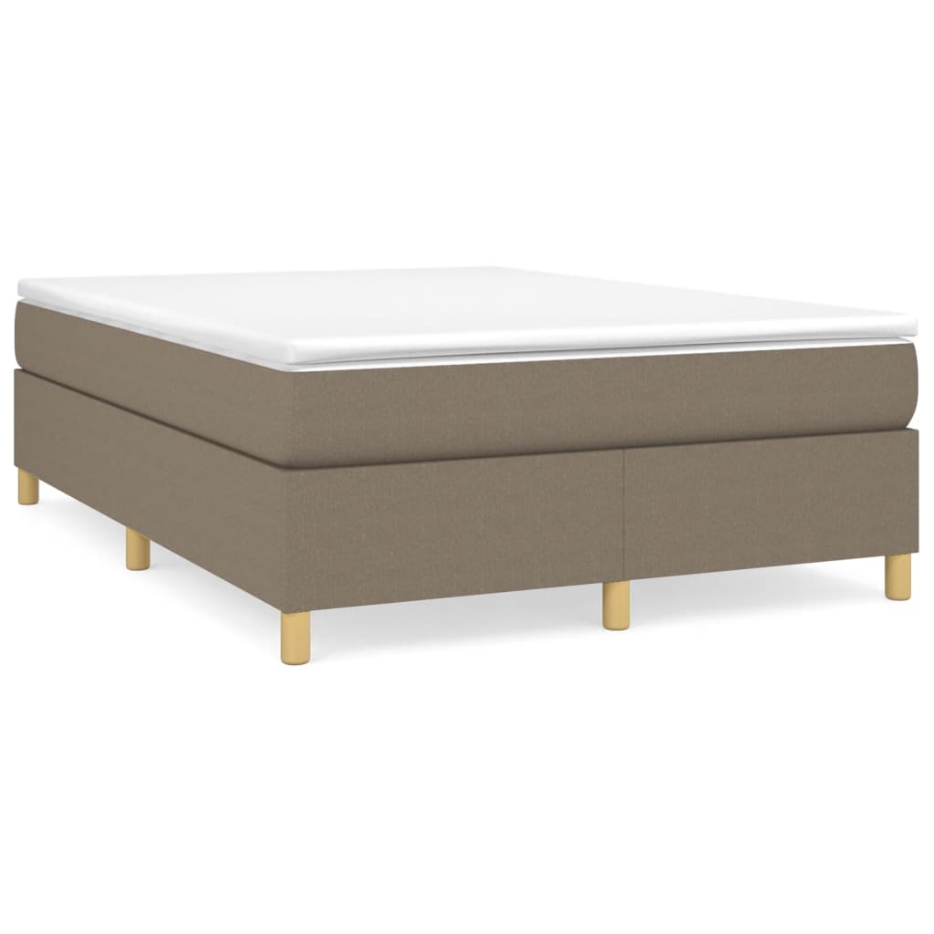 Boxspringframe stof taupe 140x190 cm 140 x 190 cm 35 cm
