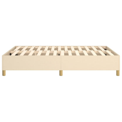 Boxspringframe Stof Kleurig Crème 140 x 190 cm 35 cm