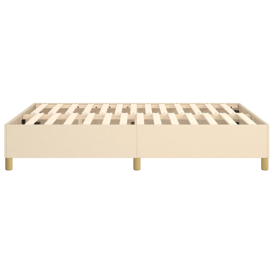 Boxspringframe Stof Kleurig Crème 140 x 190 cm 35 cm