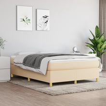 Boxspringframe Stof Kleurig Crème 140 x 190 cm 35 cm
