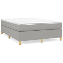 Boxspringframe Stof Lichtgrijs 140 x 200 cm 35 cm
