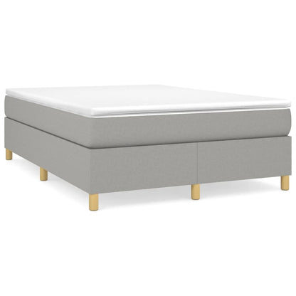 Boxspringframe Stof Lichtgrijs 140 x 200 cm 35 cm