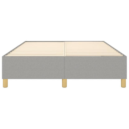 Boxspringframe Stof Lichtgrijs 140 x 200 cm 35 cm