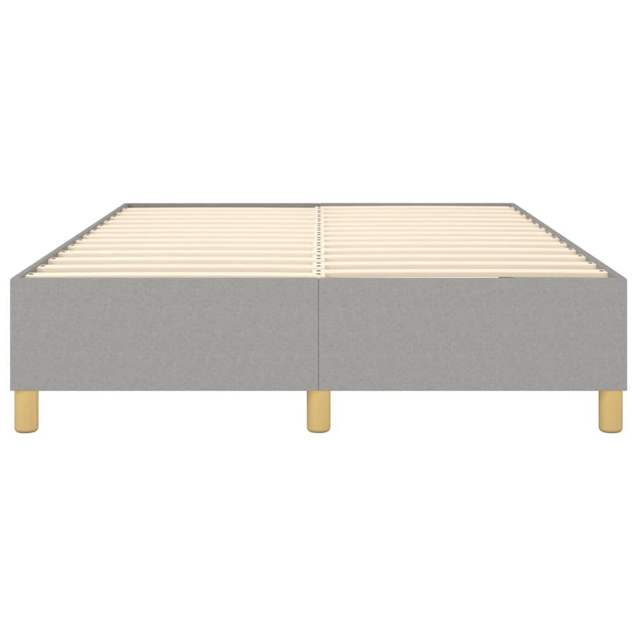 Boxspringframe Stof Lichtgrijs 140 x 200 cm 35 cm