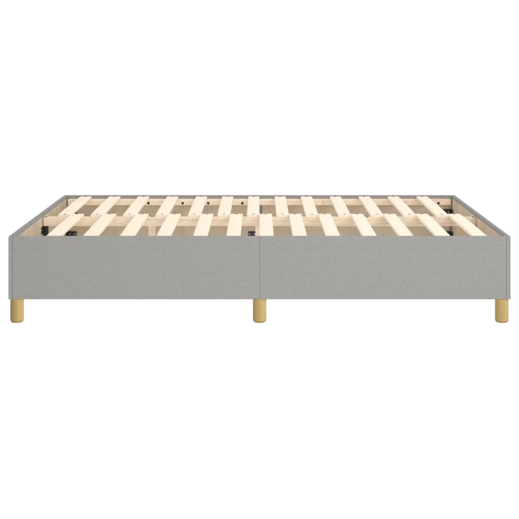 Boxspringframe Stof Lichtgrijs 140 x 200 cm 35 cm