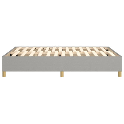 Boxspringframe Stof Lichtgrijs 140 x 200 cm 35 cm
