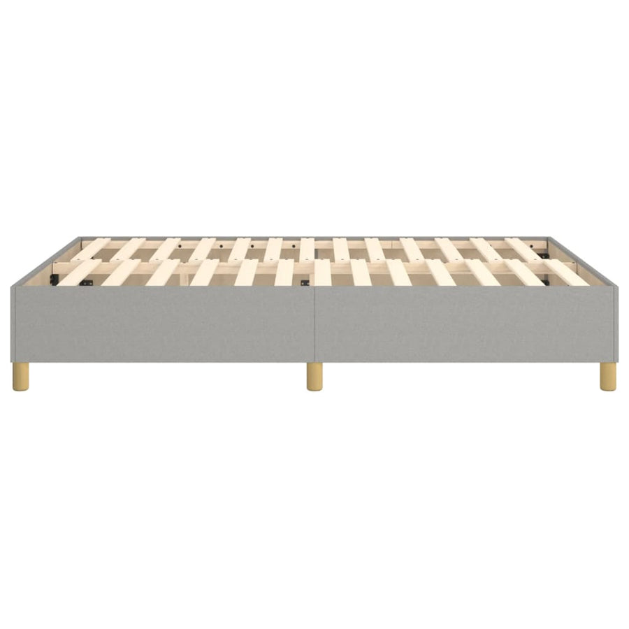 Boxspringframe Stof Lichtgrijs 140 x 200 cm 35 cm