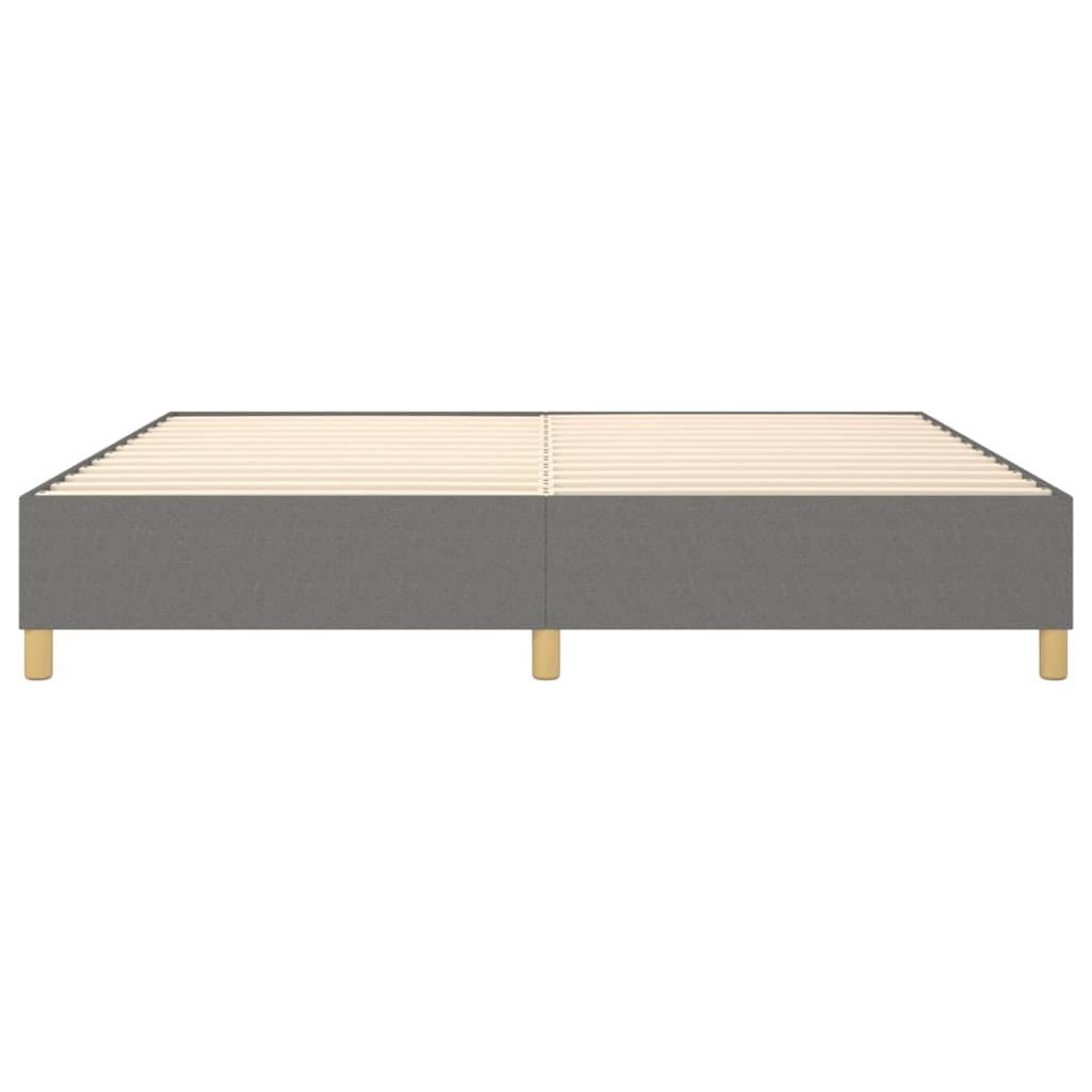 Boxspringframe Stof Donkergrijs 140 x 200 cm 35 cm