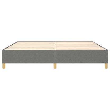 Boxspringframe Stof Donkergrijs 140 x 200 cm 35 cm