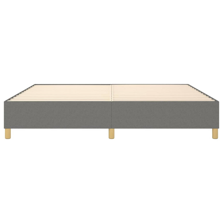 Boxspringframe Stof Donkergrijs 140 x 200 cm 35 cm
