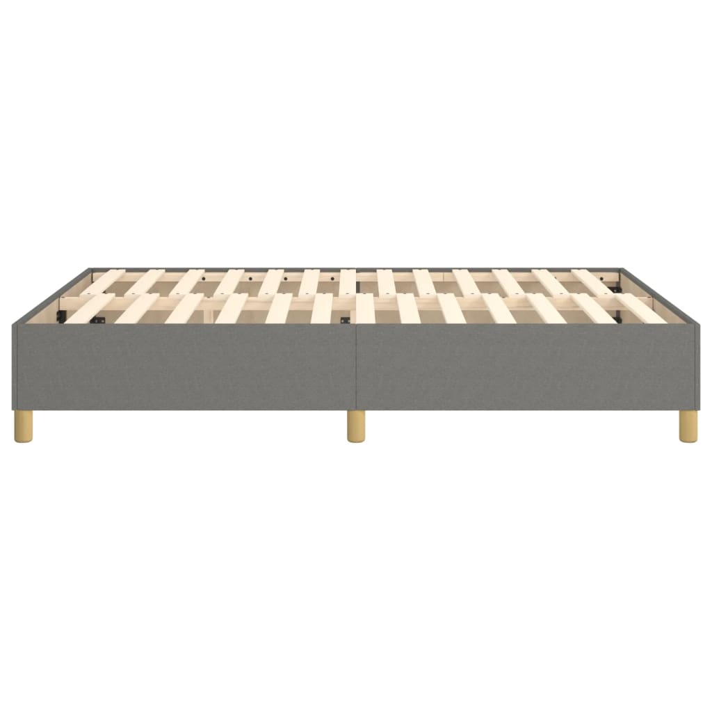 Boxspringframe Stof Donkergrijs 140 x 200 cm 35 cm