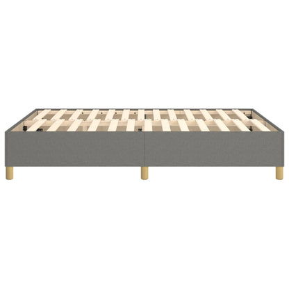 Boxspringframe Stof Donkergrijs 140 x 200 cm 35 cm