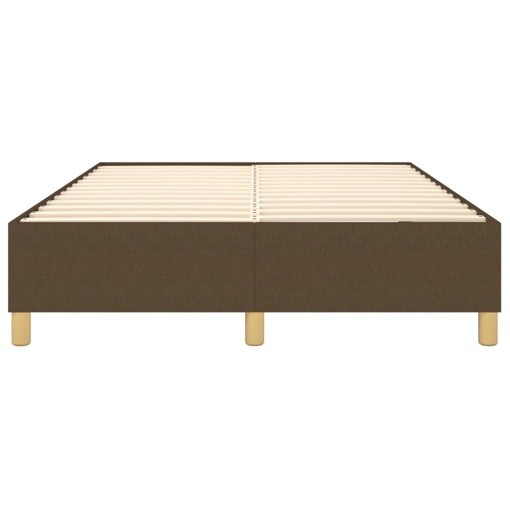 Boxspringframe stof donkerbruin 140x200 cm 140 x 200 cm 35 cm