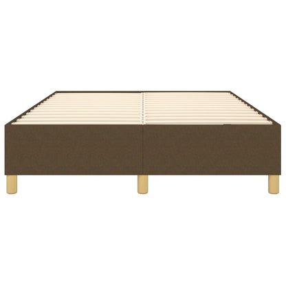 Boxspringframe stof donkerbruin 140x200 cm 140 x 200 cm 35 cm