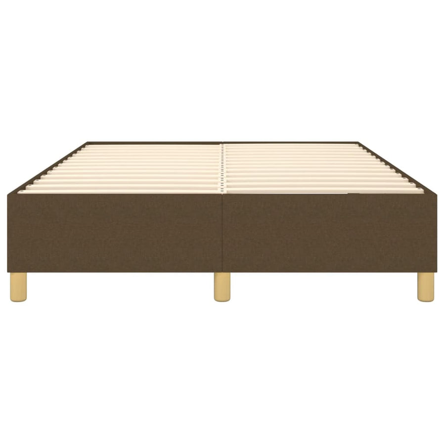 Boxspringframe stof donkerbruin 140x200 cm 140 x 200 cm 35 cm