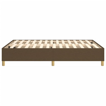 Boxspringframe stof donkerbruin 140x200 cm 140 x 200 cm 35 cm
