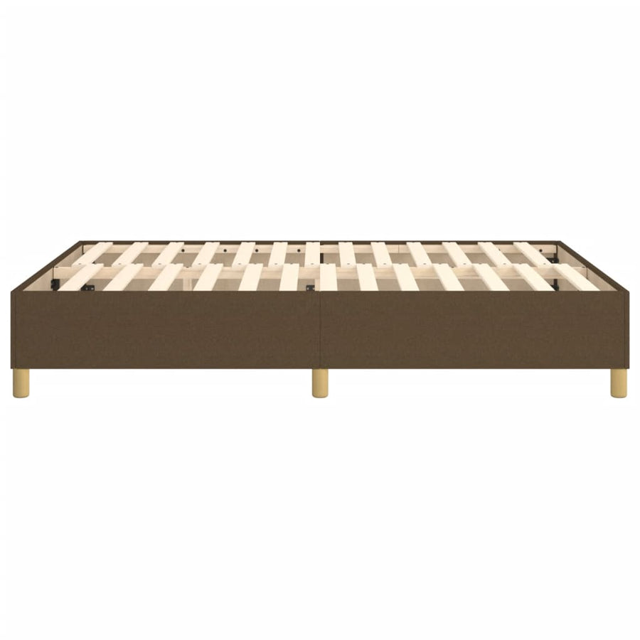 Boxspringframe stof donkerbruin 140x200 cm 140 x 200 cm 35 cm