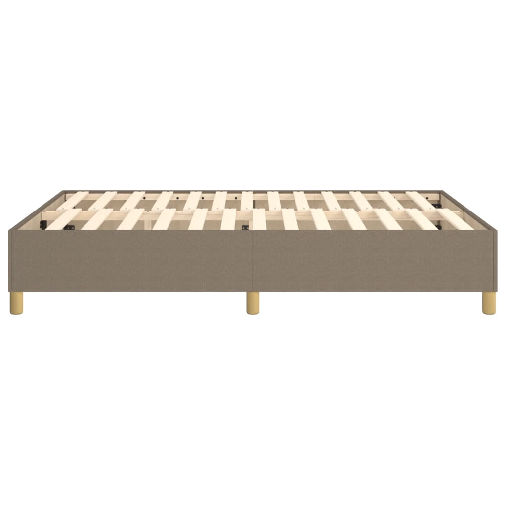 Boxspringframe stof taupe 140x200 cm 140 x 200 cm 35 cm