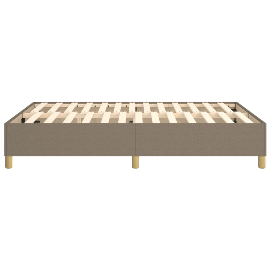 Boxspringframe stof taupe 140x200 cm 140 x 200 cm 35 cm