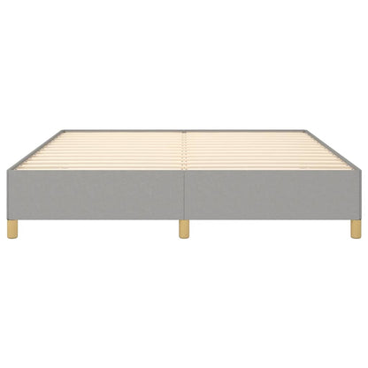 Boxspringframe Stof Lichtgrijs 160 x 200 cm 35 cm