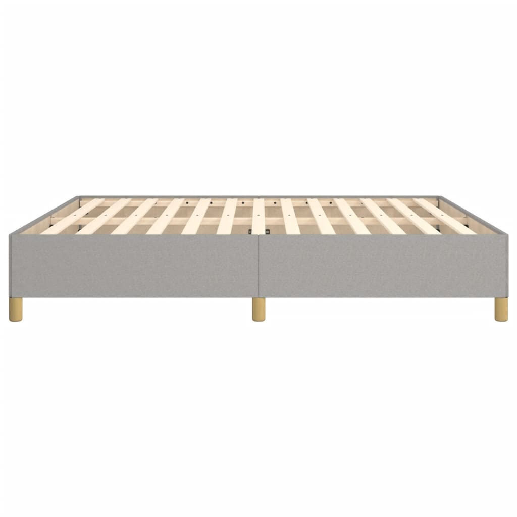 Boxspringframe Stof Lichtgrijs 160 x 200 cm 35 cm