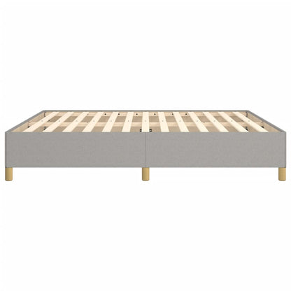 Boxspringframe Stof Lichtgrijs 160 x 200 cm 35 cm