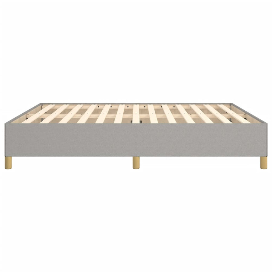 Boxspringframe Stof Lichtgrijs 160 x 200 cm 35 cm