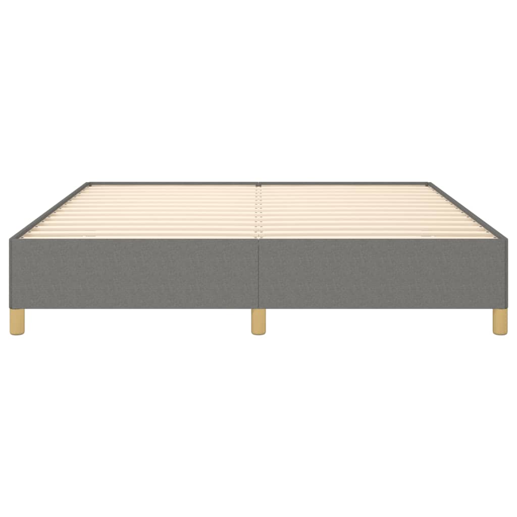 Boxspringframe Stof Donkergrijs 160 x 200 cm 35 cm