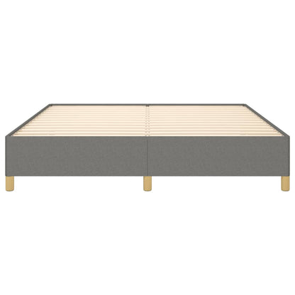 Boxspringframe Stof Donkergrijs 160 x 200 cm 35 cm