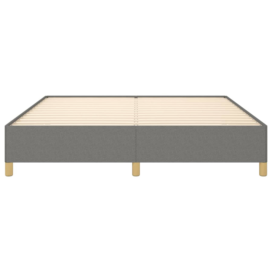 Boxspringframe Stof Donkergrijs 160 x 200 cm 35 cm