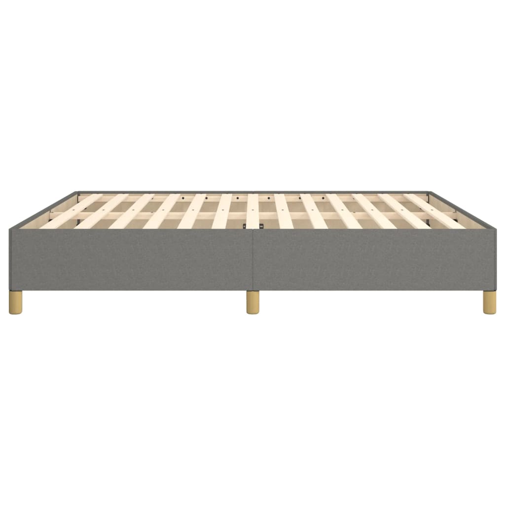Boxspringframe Stof Donkergrijs 160 x 200 cm 35 cm