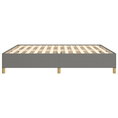Boxspringframe Stof Donkergrijs 160 x 200 cm 35 cm