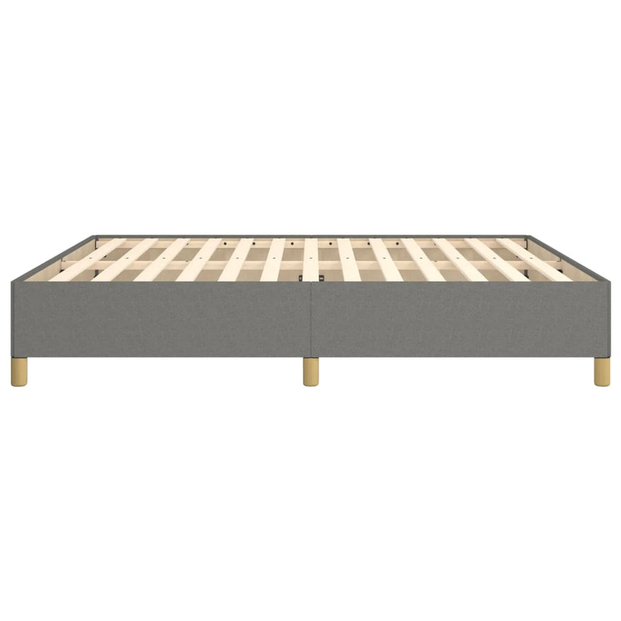 Boxspringframe Stof Donkergrijs 160 x 200 cm 35 cm
