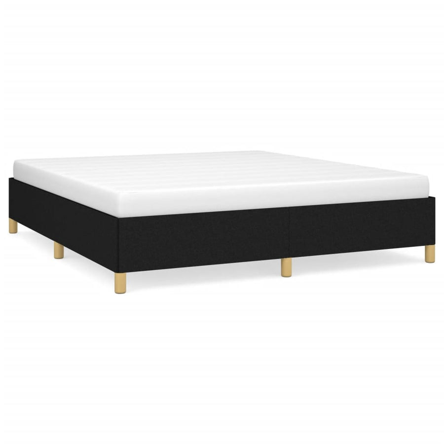 Boxspringframe Stof Zwart 160 x 200 cm 35 cm
