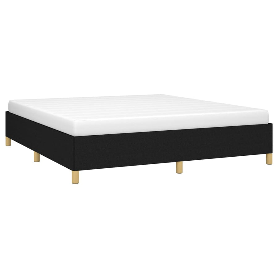 Boxspringframe Stof Zwart 160 x 200 cm 35 cm