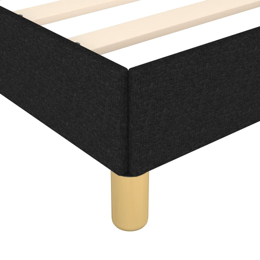 Boxspringframe Stof Zwart 160 x 200 cm 35 cm
