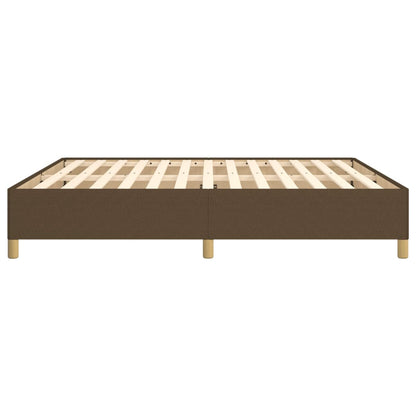 Boxspringframe stof donkerbruin 160x200 cm 160 x 200 cm 35 cm