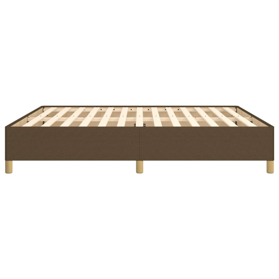 Boxspringframe stof donkerbruin 160x200 cm 160 x 200 cm 35 cm