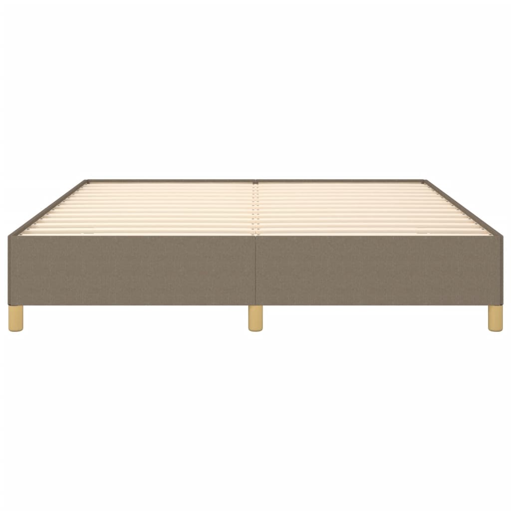 Boxspringframe stof taupe 160x200 cm 160 x 200 cm 35 cm