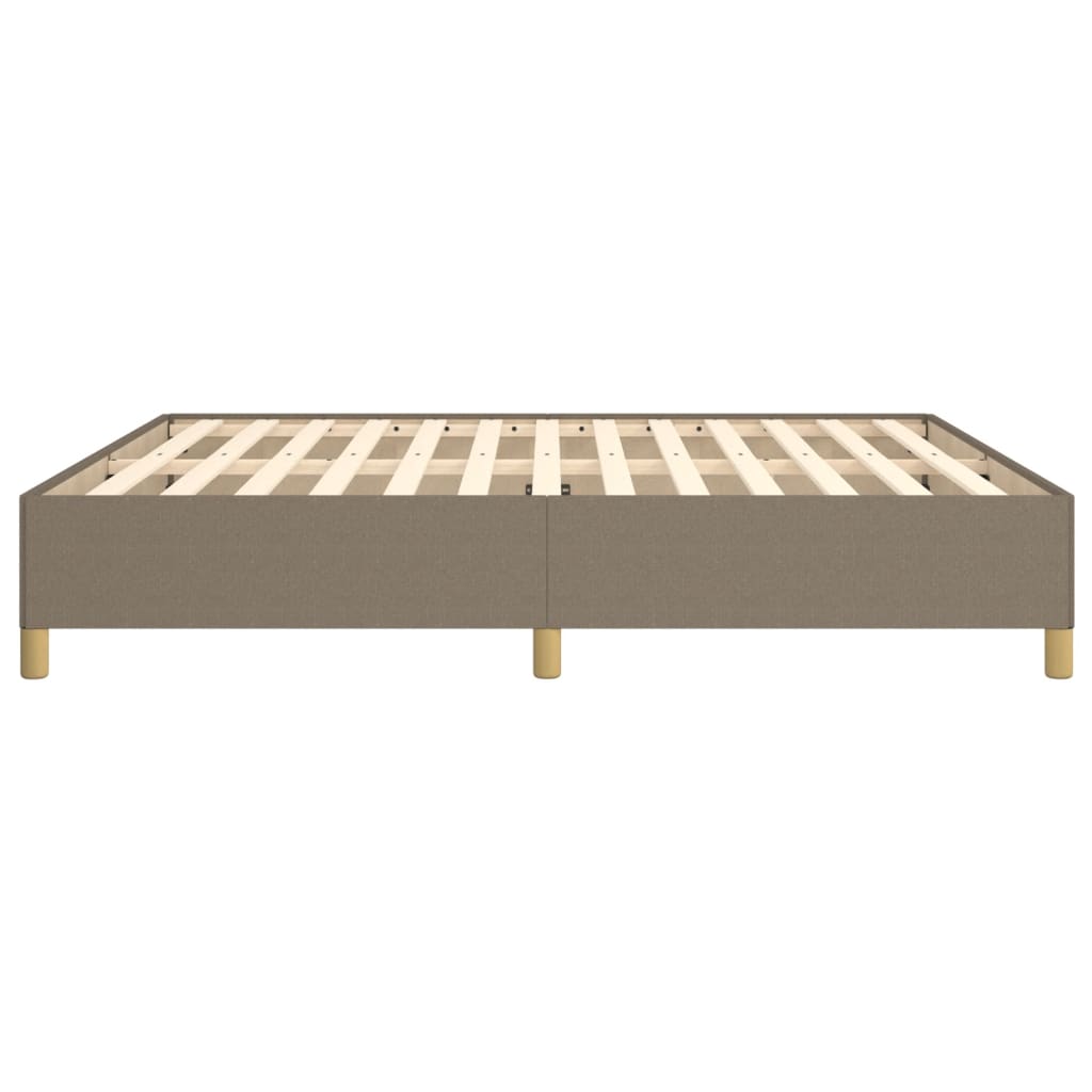 Boxspringframe stof taupe 160x200 cm 160 x 200 cm 35 cm
