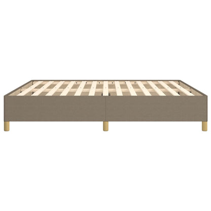 Boxspringframe stof taupe 160x200 cm 160 x 200 cm 35 cm