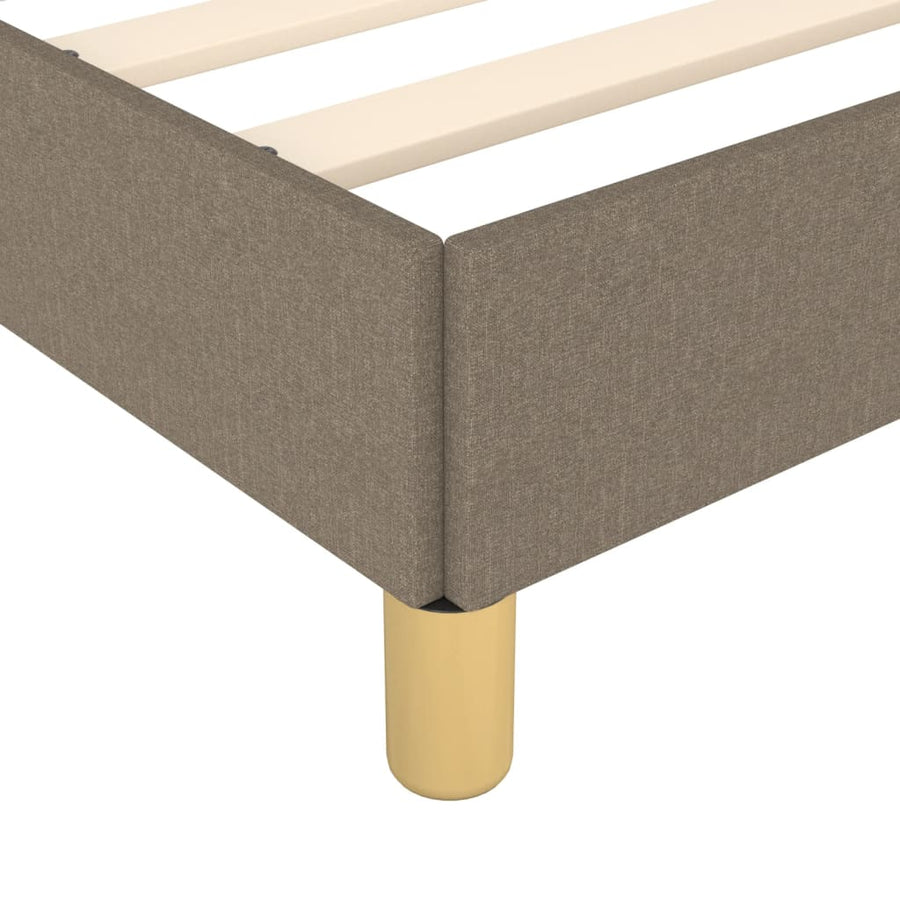 Boxspringframe stof taupe 160x200 cm 160 x 200 cm 35 cm