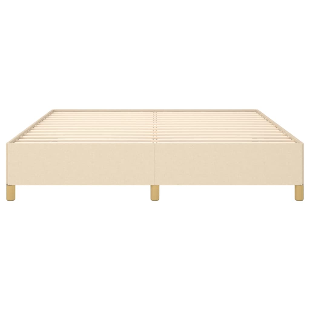 Boxspringframe Stof Kleurig Crème 160 x 200 cm 35 cm